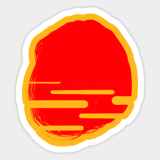 Sunset Abstract Art Sticker